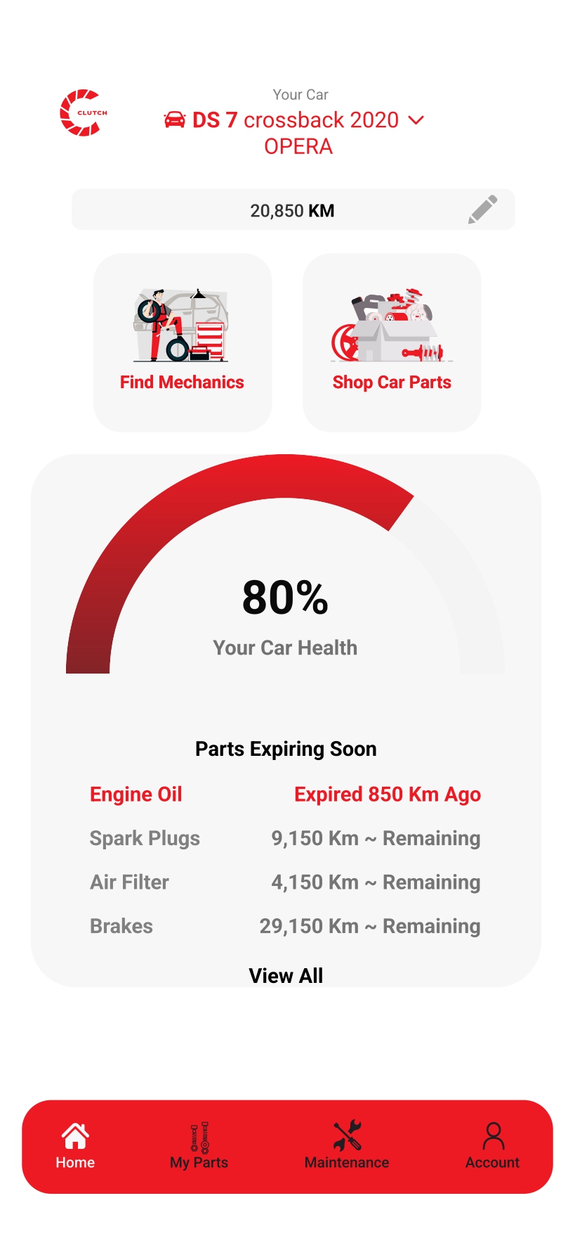Clutch App UI
